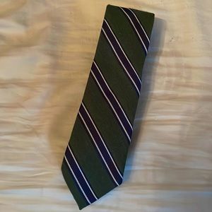 Nautica Green / Navy Blue Striped Tie